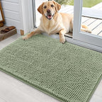 OLANLY Dog Door Mat for Muddy Paws 36x24, Super Absorbent Chenille Mud Mat by OLANLY