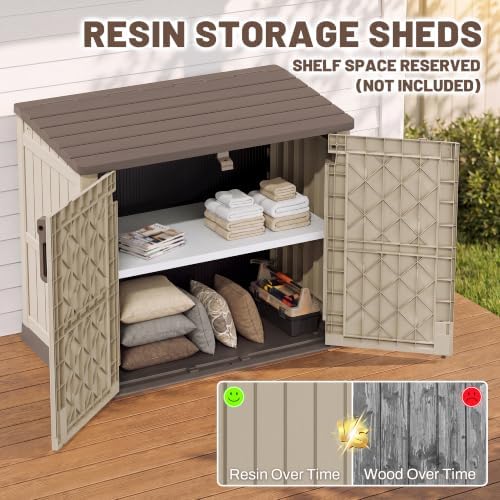 Horizontal Outdoor Storage Cabinet Box 36 Cu Ft - Image 4