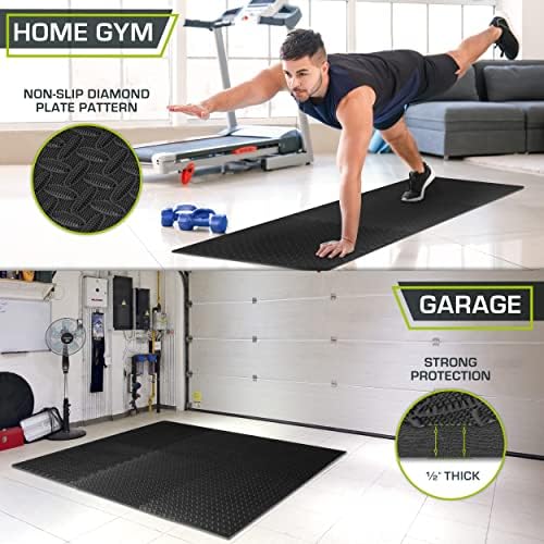 ProsourceFit Exercise Puzzle Mat ½-inch, EVA Interlocking Foam Floor Tiles - Image 3