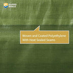 GUARD SHIELD Tarps Heavy Duty Waterproof 8x10 Feet Green Poly Tarp Cover - Image 5