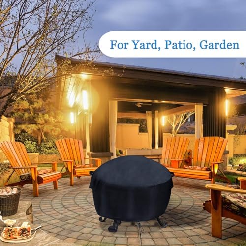 34-36 inch Fire Pit Cover Round - Image 7