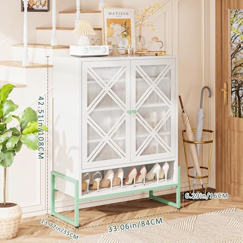 Outdoor Storage Cabinet, Heavy-Duty Metal Patio Cabinet - Image 2