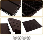 ASTEROUTDOOR Interlocking Deck Tiles Plastic Waterproof Outdoor Flooring 12" x - Image 5