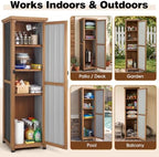 62" H Tall Narrow Outdoor Storage Cabinet - Image 5
