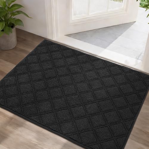 BEQHAUSE Dirt Trapper Door Mat 24" x 36" Non-Slip Washable by BEQHAUSE