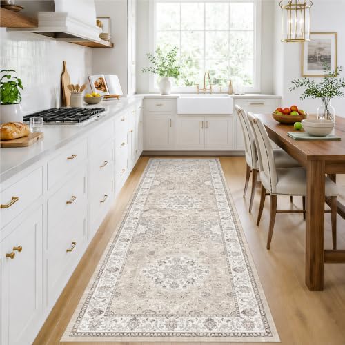 HY HAOYUNLAI Washable 2'6x8 Hallway Runner Rug Kitchen Non-Slip Slim Carpet - Image 2