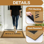 OLANLY Front Door Mat 59x34, Low Profile Doormat - Image 5