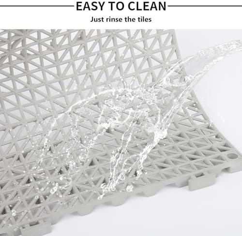 FAHKNS 12 PCS Interlocking Drainage Mat, 12“x12” Drainage Tiles Interlocking - Image 6