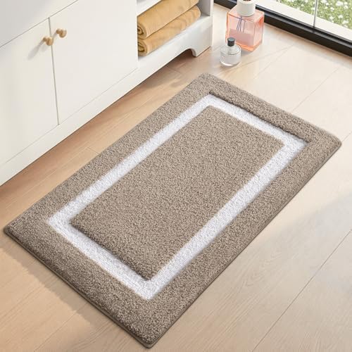Color&Geometry Extra Soft Bathroom Rugs 36x24, Absorbent Microfiber Bath Rug - Image 3