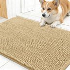 OLANLY Dog Door Mat for Muddy Paws 30x17, Super Absorbent Chenille Mud Mat by OLANLY