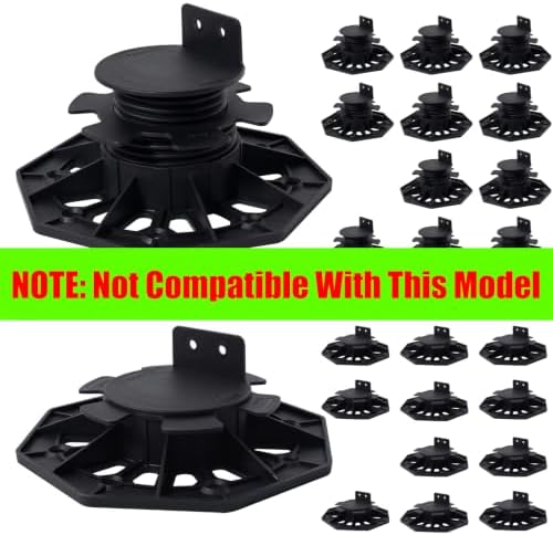 8 Pack Adjustable Deck Support Pedestal, Pedestal Extenders, Deck Leveler Lift - Image 2