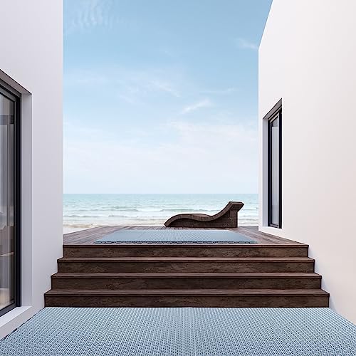 50 Pack Drainage Mats Interlocking Tile 10" x 10" Rubber Floor Tiles - Image 6