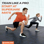 SUPERJARE 0.56'' Thick 72 Sq Ft Rubber Top Gym Flooring - Image 3