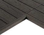NewTechWood 1/12 ft. x 1 ft. Quick Deck Composite Deck Tile Inside Corner Trim by NewTechWood