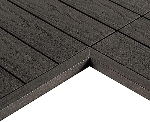 NewTechWood 1/12 ft. x 1 ft. Quick Deck Composite Deck Tile Inside Corner Trim by NewTechWood