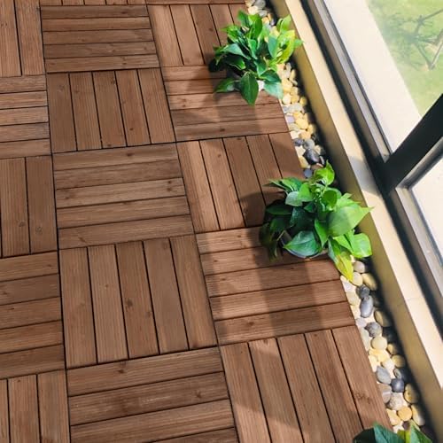 Topeakmart 27PCS Interlocking Deck Tiles 12x12 Patio Flooring - Image 2