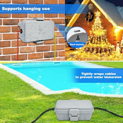Hrensaw Small Weatherproof Electrical Connection Box, Outdoor Electrical Box - Image 5