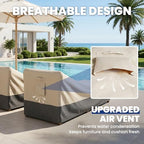 Extra Heavy Duty Patio Chaise Lounge Cover Waterproof 2 Pack - Image 6