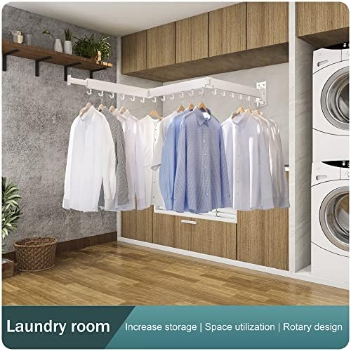 Wall Mounted Drying Rack, Foldable Clothes Drying Rack - Image 5