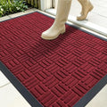 OLANLY Front Door Mat Outside Entrance 35x23, Heavy-Duty Rubber Doormat by OLANLY