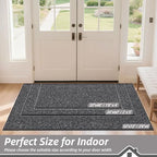 BEQHAUSE Dirt Trapper Door Mat 32"x72", Non-Slip Washable Doormat - Image 2