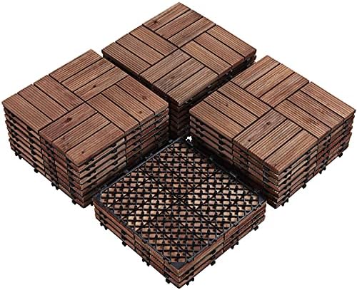 Topeakmart 27PCS Interlocking Deck Tiles 12x12 Patio Flooring by Topeakmart