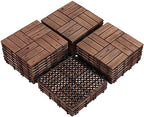 Topeakmart 27PCS Interlocking Deck Tiles 12x12 Patio Flooring by Topeakmart