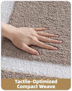 Color&Geometry Mini Bathroom Rugs 16x24, Extra Soft Absorbent Microfiber Bath - Image 5