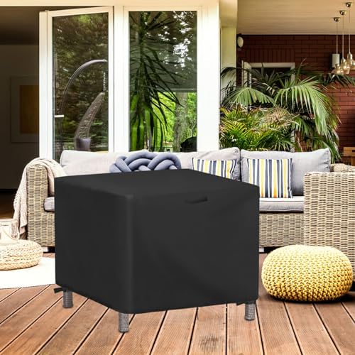 Outdoor Ottoman Cover for 25 Inch Rectangle Side Table - Image 5