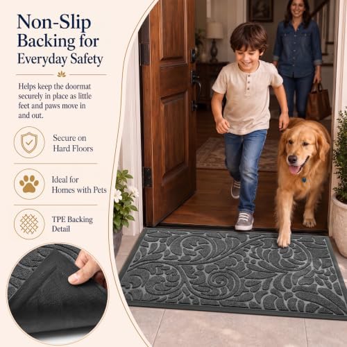Yimobra Extra Large Door Mat, Outdoor Doormat - Image 4