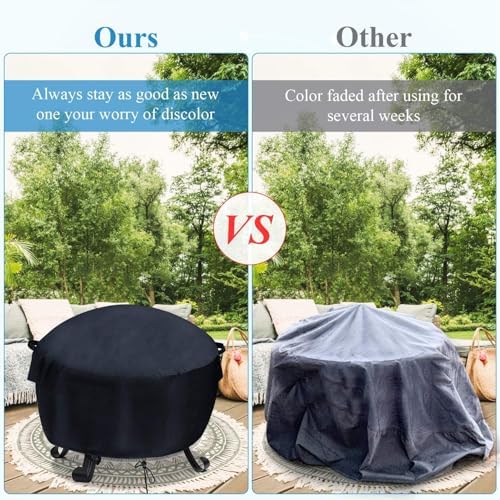 34-36 inch Fire Pit Cover Round - Image 5