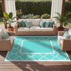 GENIMO Outdoor Rug, Waterproof Plastic Rugs - Image 5