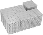 108 PCS Plastic Interlocking Deck Tiles by SkillMaid