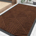 Smiry Front Door Mat Outside Entrance, Low Profile Rubber Doormat by Smiry