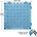 12 Pack Interlocking Floor Cushion Rubber Tile Mats 12" x 12" Non-Slip Shower - Image 2