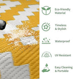 GENIMO Outdoor Rug, Waterproof Plastic Rugs - Image 5