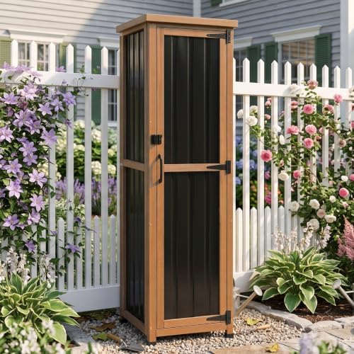 62" H Tall Narrow Outdoor Storage Cabinet - Image 2