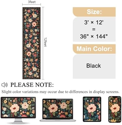 DUKINO 3x12 Washable Runner Rug, Long Hallway Runner Rug Non Slip - Image 2