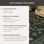Dark Green 3x10 Extra Long Runner Rugs - Image 6