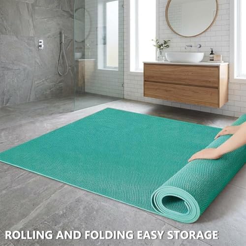 Thick PVC Drainage Floor Mat 1x19FT, Non Slip Flooring Mats Swimming Pool - Image 6