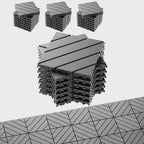 EchoDeck Interlocking Deck Tiles, 27 Pack Patio Tiles Outdoor Interlocking All by Unknown
