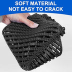 MYFAMIREA Modular Interlocking Cushion 12 Pack 11.8" x 11.8" Rubber Floor Tiles - Image 3