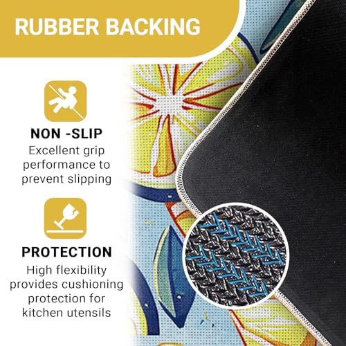 Lemon Kitchen Rugs Set of 2 - Image 4