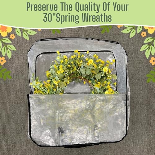 VENO 4 Pack Summer Wreath Storage Bag, Christmas Decoration Garland Container - Image 6
