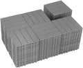 108 PCS Plastic Interlocking Deck Tiles by SkillMaid