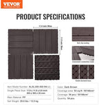 VEVOR 54 sq. ft Plastic Interlocking Deck Tiles, 54 Pack, Patio Floor Decking - Image 7