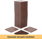44 Pack Interlocking Deck Tiles, 12x12 Inch Modern Plastic Outdoor Flooring - Image 5