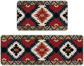 Southwest Native American Aztec Kitchen Rugs Set of 2 by Livcoz