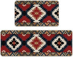 Southwest Native American Aztec Kitchen Rugs Set of 2 by Livcoz
