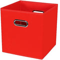 Black Foldable Storage Cubes Bins, Fabric Storage Box Cubes Organizer Baskets by HEAYEEG